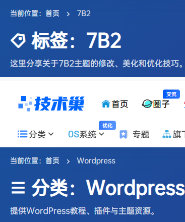 [7B2主题美化]在分类或者标签页面加个好看模块
