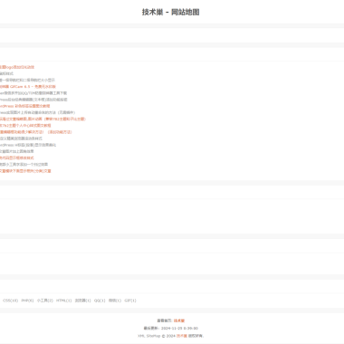 WordPress独立站点地图页面制作教程(包含文件)